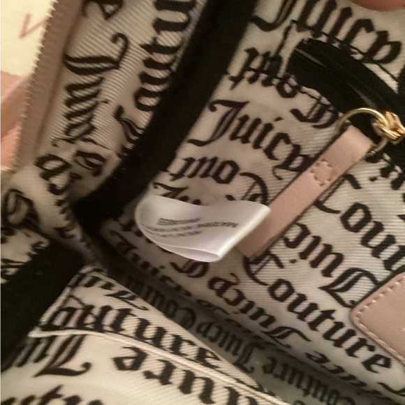 Juicy Couture Blush Pink Embossed Mini Backpack with Card Pouch
